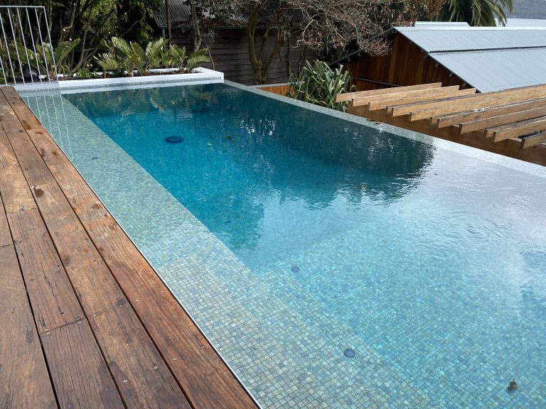 Residential mosaic tiled swimming pool project