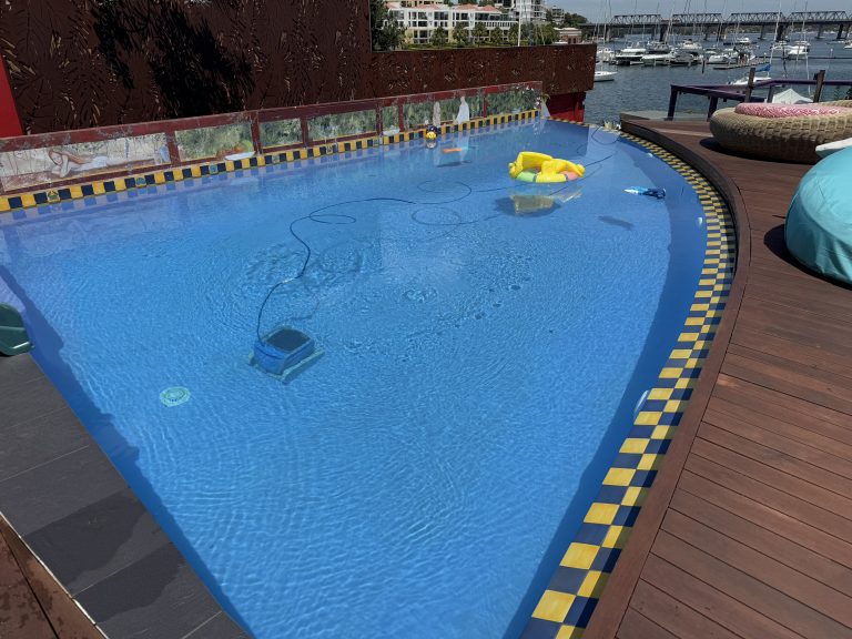 Commercial swimming pool maintenance project in Sydney