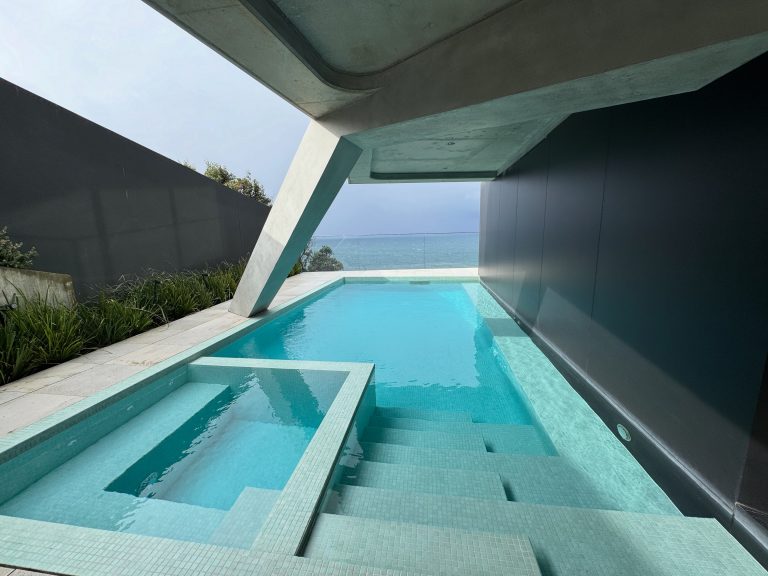 Modern residential swimming pool with contemporary design in Sydney