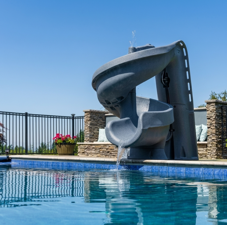 SR Smith pool slide installation Sydney